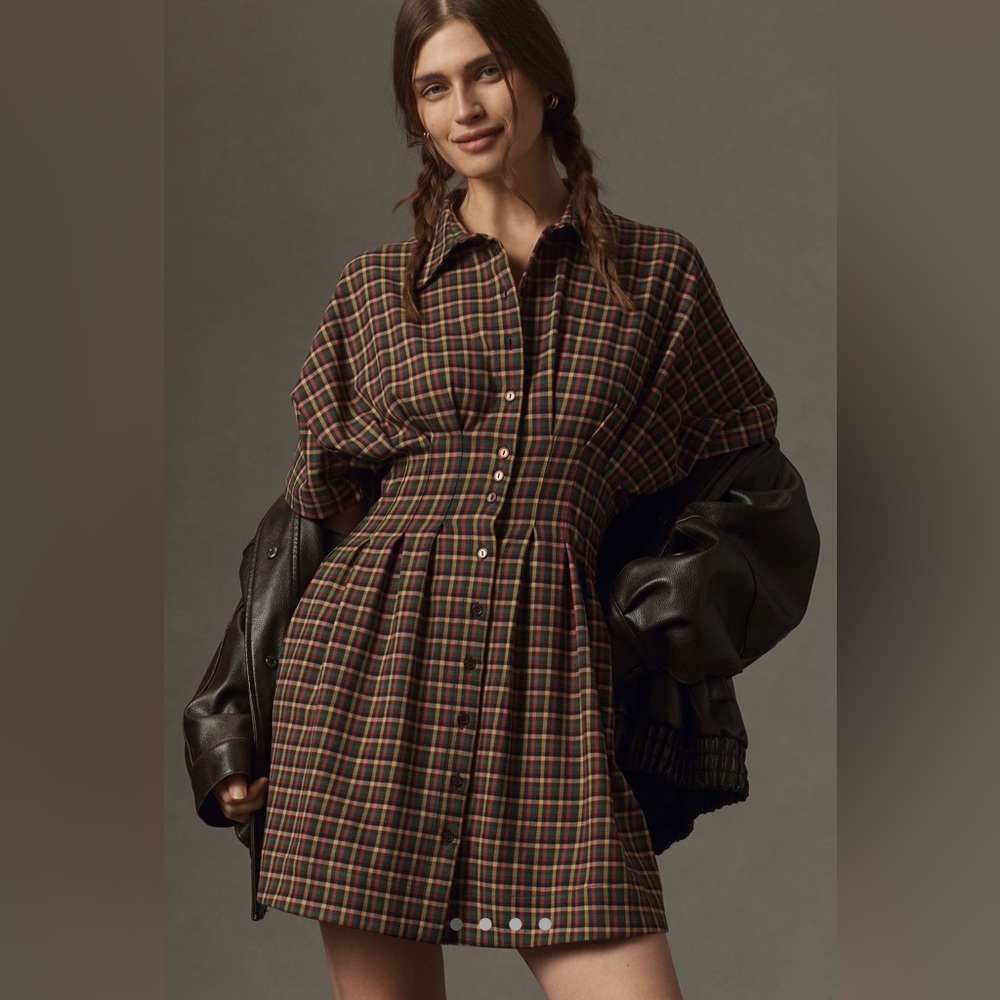 *NWT* Anthro Tobie Mini Shirt Dress